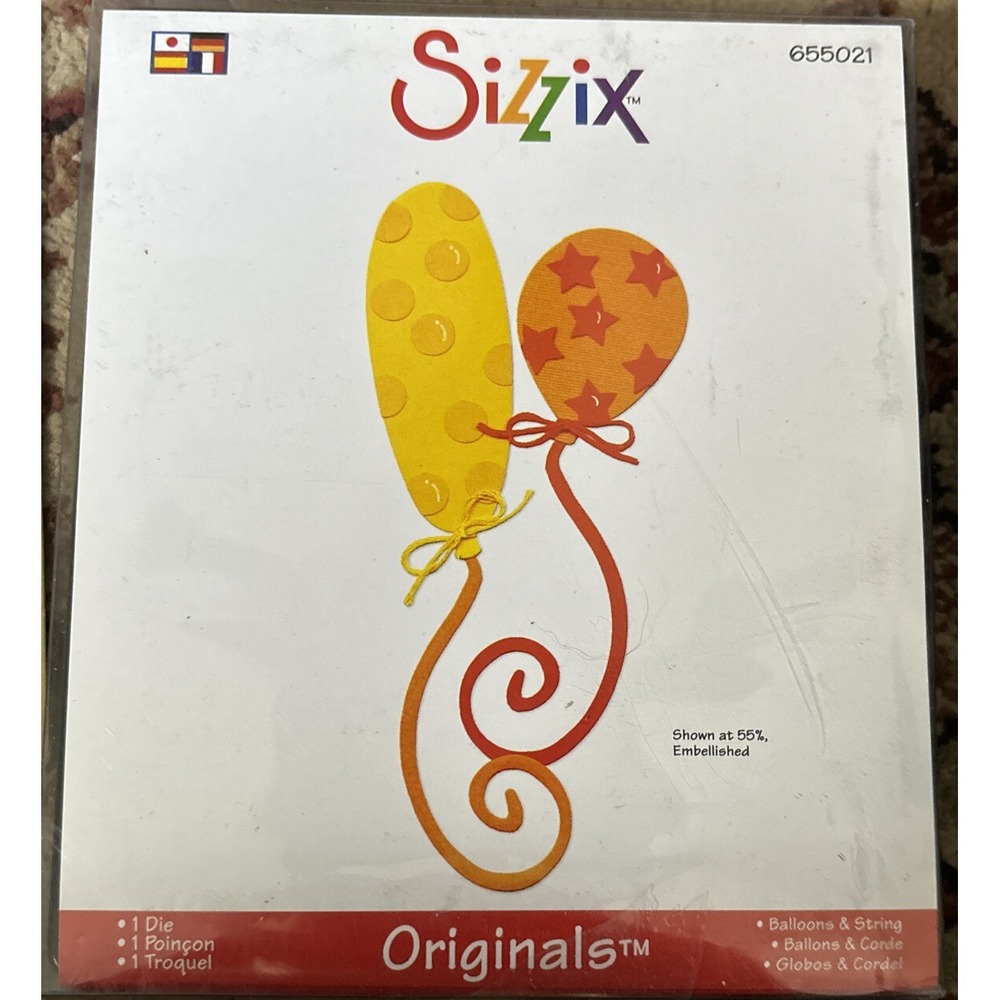 Sizzix Originals Balloons & String Cutting Die‎ #655021
